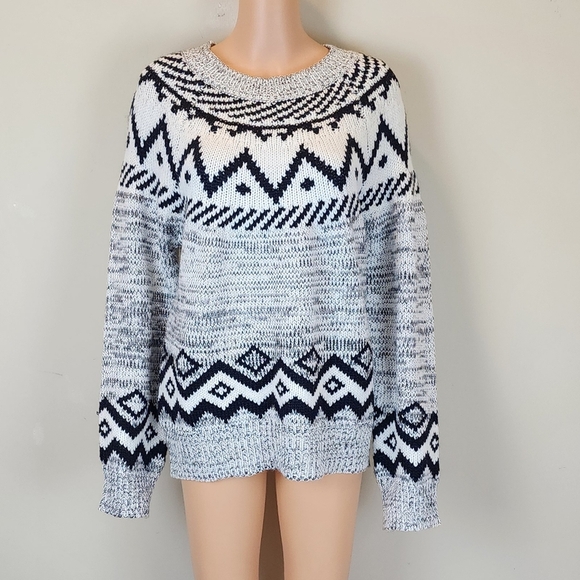 Wonderly Fair Isle Printed Long Sleeve  Sweater - Picture 3 of 12